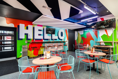 Tommy's bar and cafe at Royal Holloway by Soulful Creative