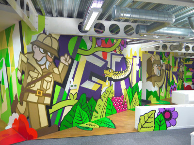 NEOS Creative office murals by Soulful Creative